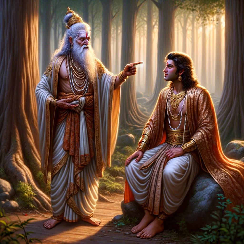 Bharadvaja Shows Bharata the Way to Citrakuta